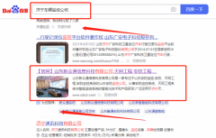 山東新*通信息科技有限公司百度關鍵詞排名排名效果展示
