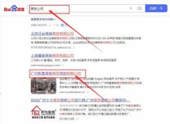 廣州新*美容美發用品有限公司百度排名保證在首頁效果